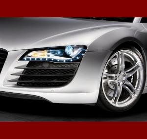 LED forlygter på Audi R8