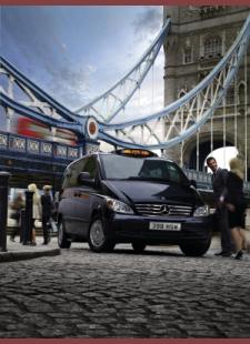 Mercedes-Benz Vito udfordrer den velkendte TX4 eller ’Black Cab’ som hyrevogn i London.