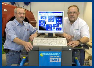 Jan Frederiksen og Kurt Jensen er klar til at betjene kunderne med Beissbarth produkter.