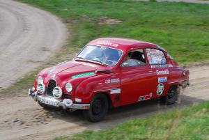 Fik oprejsning: Efter at være udgået i Monte-Carlo rallyet i vinter med sin Saab 96 blev Sune Gramstrup nr. 2 i Kongeå Løbet sammen med Lars Palle.