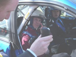 "Dagens tid!" Prins Joachim kørte stærkt sammen med vicedanmarksmesteren Christian Jensen i Subaru. 
