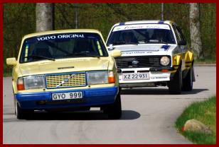 En svensker kom i vejen: Kim Madsen og Karsten Sørensen blev groft spærret af denne Volvo og måtte tage til takke med tredjepladsen i deres Ford Escort RS 2000.