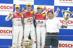 
Scheider, Ekström og Kristensen fejrer en ren Audi-triumf efter DTM-opvisningen på Zandvoort
