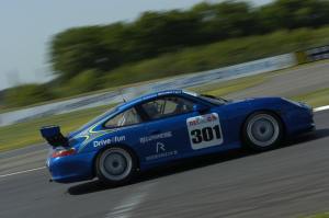 Blandt favoritterne til Racing Festivalen er denne Porsche 996 GT3 Cup, der køres af Tommy Schröter.