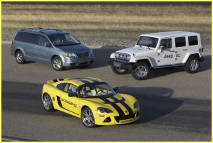 en Dodge EV, en Jeep EV og en Chrysler EV. Og alle egnede til produktion! 